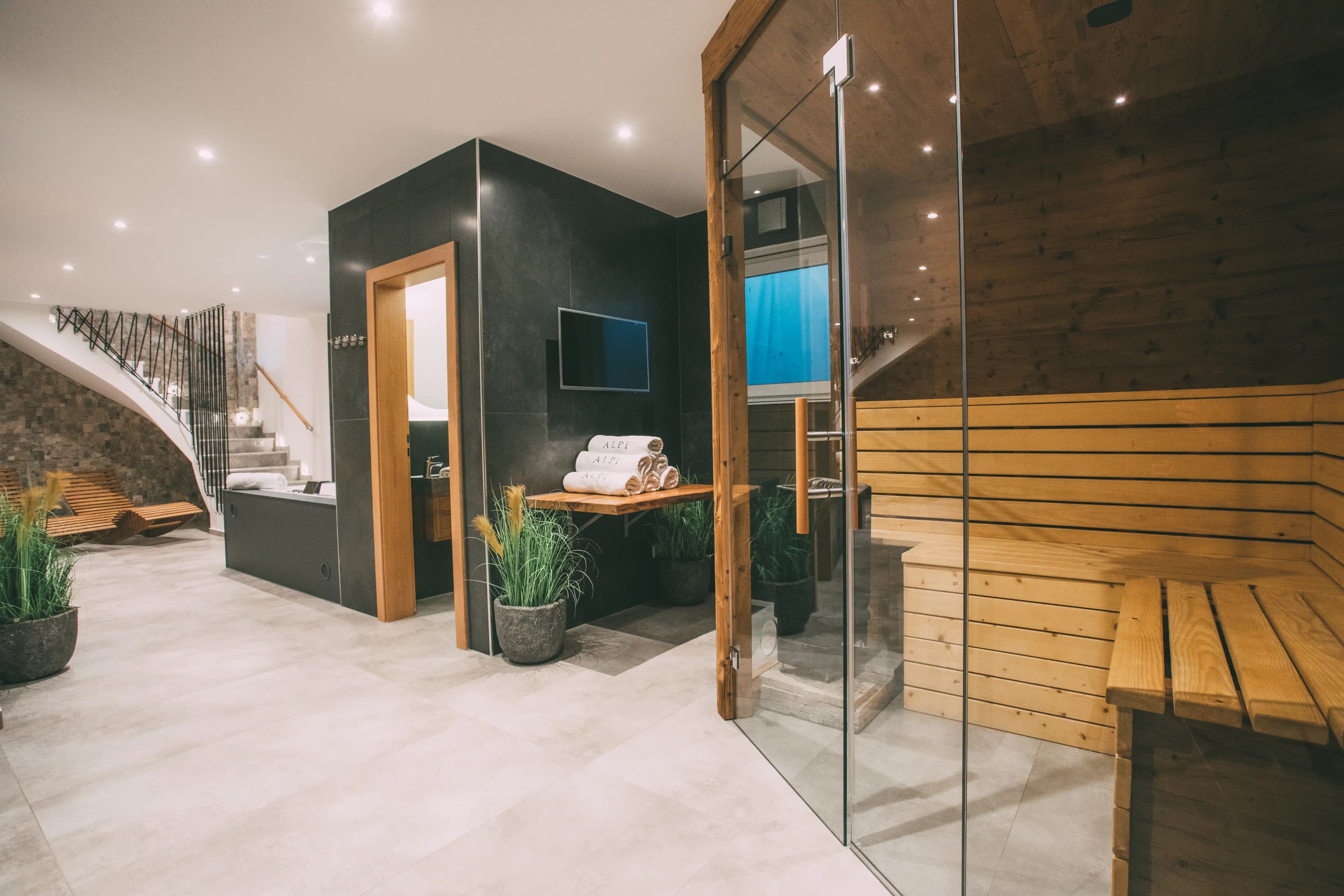 Badezimmer, Sauna, Whirlpool